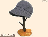 【帽子スタンド】トールサイズ・メープルカラー