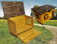 開閉式ドールハウス（ミドルサイズ）☆★山小屋風