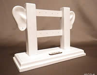 【耳マネキンピアススタンド（ホワイト）】