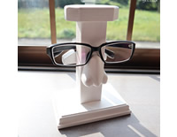 鼻メガネスタンド・１段タイプ・ホワイト